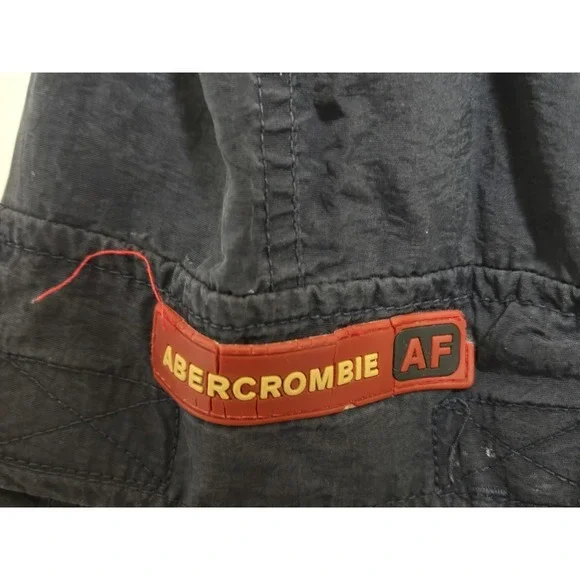 Vtg Abercrombie & Fitch Pants Mens Large‎ Baggy Cargo Snowboard Ski Track - Picture 2 of 4